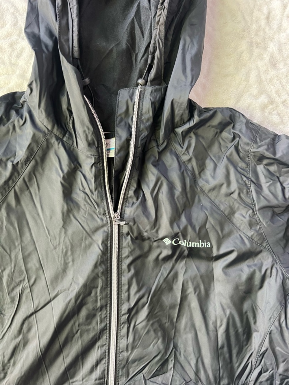 Columbia Women's Black Switchback ll Lined Long Rain Jacket | Size M - Picture 5 of 14